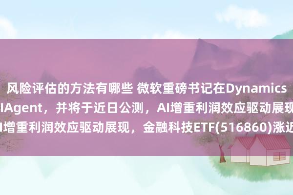 风险评估的方法有哪些 微软重磅书记在Dynamics365中集成10个自主AIAgent，并将于近日公测，AI增重利润效应驱动展现，金融科技ETF(516860)涨近2%