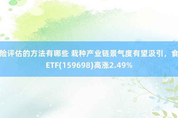 风险评估的方法有哪些 栽种产业链景气度有望汲引，食粮ETF(159698)高涨2.49%