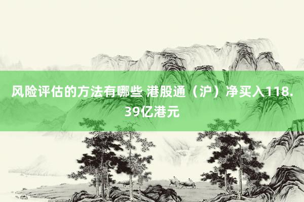 风险评估的方法有哪些 港股通（沪）净买入118.39亿港元