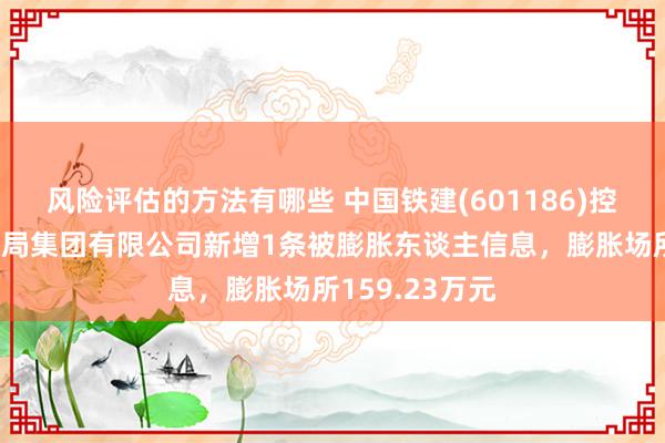 风险评估的方法有哪些 中国铁建(601186)控股的中铁十五局集团有限公司新增1条被膨胀东谈主信息，膨胀场所159.23万元