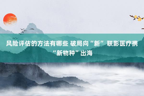 风险评估的方法有哪些 破局向“新” 联影医疗携“新物种”出海