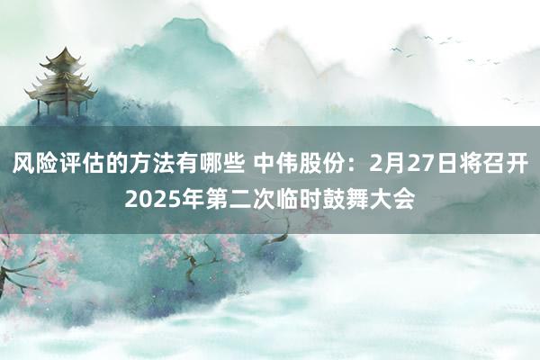 风险评估的方法有哪些 中伟股份：2月27日将召开2025年第二次临时鼓舞大会