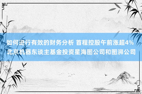 如何进行有效的财务分析 首程控股午前涨超4% 北京机器东谈主基金投资星海图公司和图湃公司